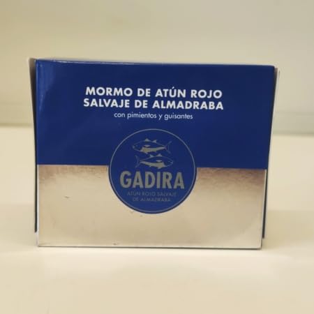 Mormo atún rojo de almadraba en aceite de oliva - Peso neto del producto 237gr - GADIRA - Alta jugosidad - Producto de ALmadraba - Parte noble del atún.