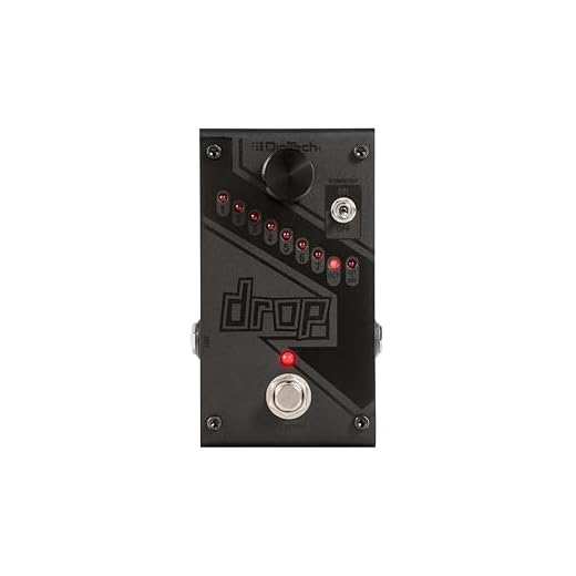 Digitech DROPBK The Drop - Pedal polifónico de afinación de caída negra edición limitada