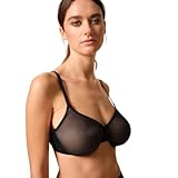 Gossard Women's Glossies Sheer Moulded Bra - Everyday Basic, Convertible Straps, Black (Black), 32D
