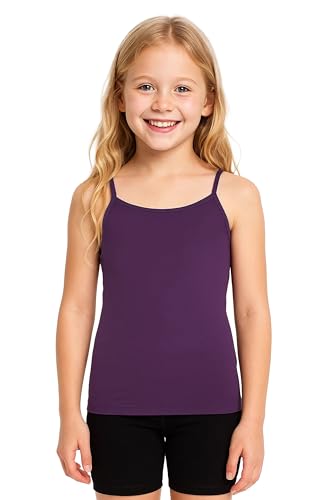 Image of Kurve Girl's Sleeveless Tank Top - Stretch Undershirts Cami Camisole, UV Protective Fabric, Rated UPF 50+ (Made in USA)