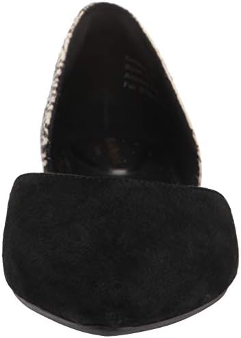 Hush Puppies womens Sadie D'orsay Loafer Flat, Black Suede/Zebra, 8 US | Image 1