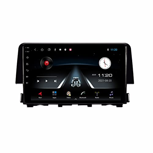Image of 9 Inches Advanced Car Radio Receiver Android System for Honda New Civic with 2GB /32GB RAM & ROM, Gorilla Glass /Full HD Display /WiFi /GPS /Steering Wheel Connectivity and HD Parking Camera