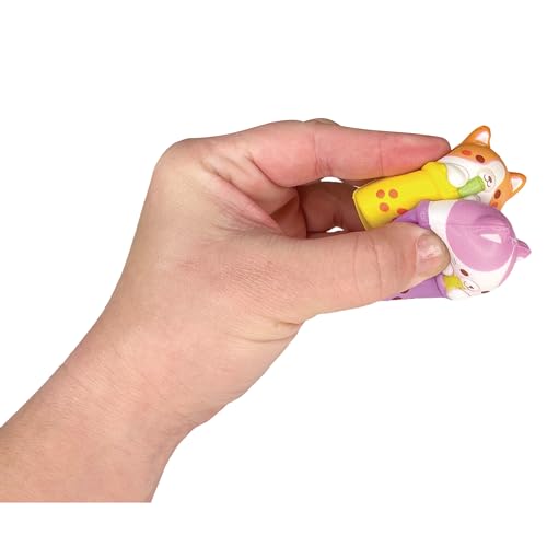 Raymond Geddes Boba Tea Friends Squishies for Kids (24 Pack) - Cute Squishy Animals with Boba Tea Cups - Boba Party Favors by GEDDES - Image 6