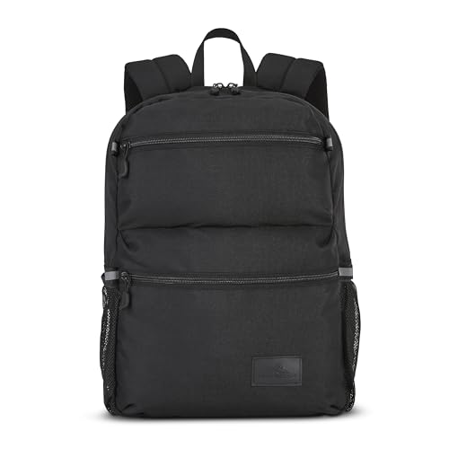 Image of High Sierra Everclass Backpack - Travel or Work Laptop Bookbag with 360 Reflectivity, Dual Water Bottle Pockets & Fits Laptops Up To 15.6 inch, One Size, True Navy