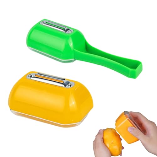 Pelapatate con contenitore, pelaverdure con contenitore per la raccolta, pelapatate da cucina con contenitore integrato, pelapatate con contenitore, pelapatate ergonomico con vassoio di raccolta