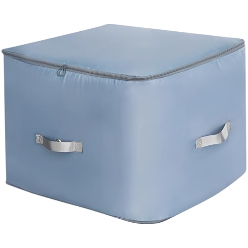 2 Pcs Compression Packing Cubes, Self Compression Organizers for Comforters and Bedding, Storage Bags with Handles, Space Saving Cube Style, Flat Bottom for Blankets, 21.3×16.5×23.6 in - Image 6