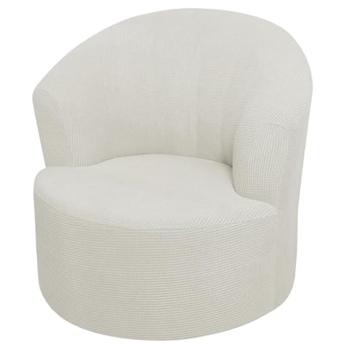 Joygoodta Fundas para Silla de Barril, Funda elástica para Silla de Club Resistente a Las Arrugas, Funda giratoria de poliéster Suave Lavable extraíble