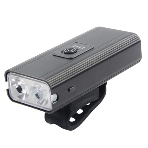 ifundom 1set Rechargeable USB Bike Headlight Outdoor Riding Warning Lightweight Multiple Modes for Cycling