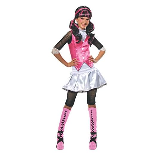 Monster High - Disfraz de Draculaura para niña, infantil 5-7 años (Rubie`s 884787-M)