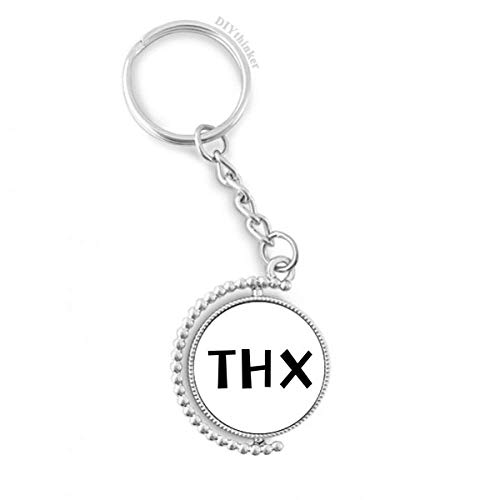 Key Ring Chain Merci rotatif contre les nœuds de clés, porte-clés multicolore compact