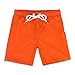 QRANSS Comfortable 4 Way Stretch Boys Swim Trunks Smooth Fabric Swimming Trunks for Boys Fashion Red Husky Size 18-20