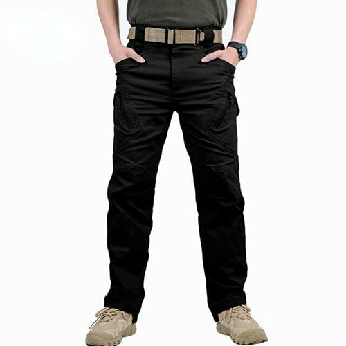 ausuky Pantalones tácticos impermeables para hombre, de soldado, de combate, senderismo, al aire libre, pantalones de carga Cover