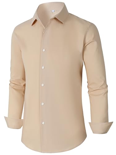 Mens Dress Shirts for Men Long Sleeve Wrinkle Free Button Down Shirt Formal Business Casual Shirts2
