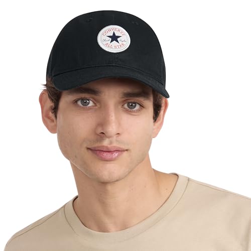 Converse Unisex AdultDay 1 Chuck Patch Relaxed Cap, Black, One Size