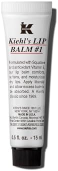 Kiehl's Lip Balm #1, Moisturizing Clear Lip Treatment for Dry Lips, Hydrating & Soothing, with Squalane, Aloe Vera & Vitamin E, Paraben-free, Fragrance-free, Unscented - 0.5 fl oz
