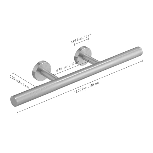 BWE Shower Foot Rest Brushed Nickel Wall Mount Shower Footrest for Shaving Legs Brass Bar Shower Step Foot Ledge Anti-Slip Shower Foot Ledge by BWE - Image 8