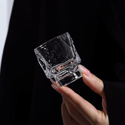 Tasses à café verre de cristal transparent pour expresso et digestif
