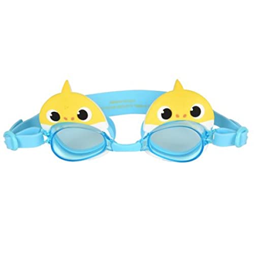Baby Shark Yellow Shark Character Face Swim Goggles