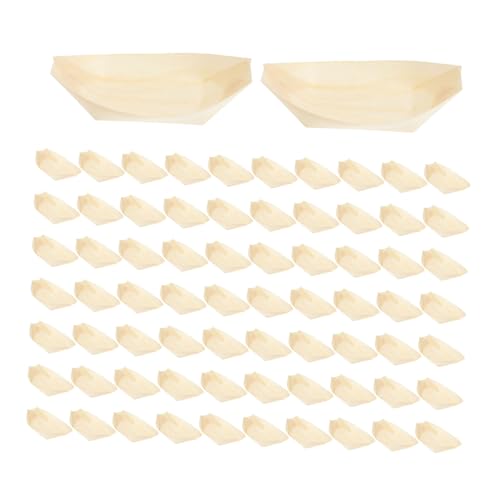 Platos desechables de sushi Hemobllo 17 cm x 8.5 cm 100 unidades miniatura 1
