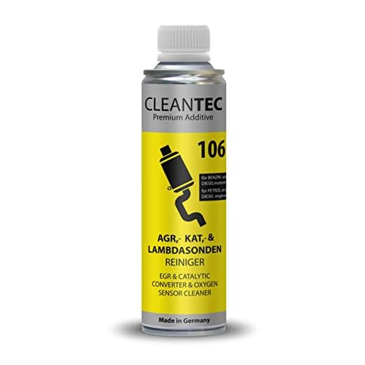 CleanTEC 106 innovativ oxikatalysator, katalysator, AGR-ventil, EGR, turborengörare tillsats 300 ml lämplig för diesel och bensinfordon