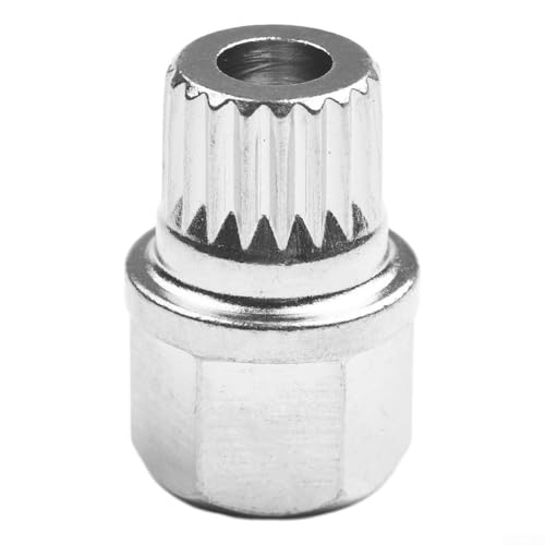Chiave per rimozione dadi di bloccaggio ruota cava 35/19PT, strumento antifurto in acciaio compatibile con veicoli, ricambio singolo color argento per installare o rimuovere dadi di bloccaggio delle