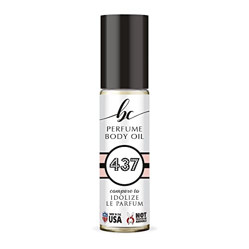 BIOCURA BC Perfume 437 Inspired by Idolize Le Parfum For Women Replica Fragrance Body Oil Dupes Alcohol-Free Sample Travel Size Concentrated Long Lasting Roll-On 0.3 Fl Oz/10ml