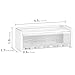 Linkidea Wall Mount Electric Toothbrush Holder with Cover for Bathroom, 5 Slots Power Tooth Brush Organizer Compatible with Oral-B iO Series, Philips Sonicare ProtectiveClean (White)