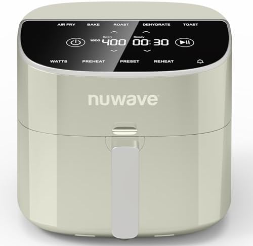 Nuwave Brio Plus 8 Qt Air Fryer, PFAS Free, New & Improved, Digit...