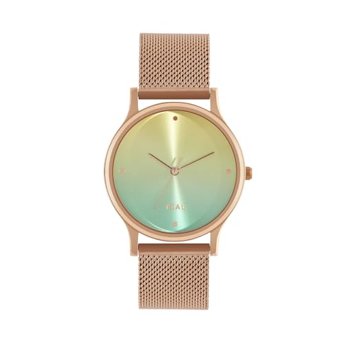 TEAL BY CHUMBAK Round Dial Analog Watch for Women|Forest Jade Collection| Stainless Steel Strap|Gifts for Women/Girls/Ladies |Stylish Fashion Watch for Casual/Work TEAL BY CHUMBAK Round Dial Analog Watch for Women|Forest Jade Collection| Stainless Steel Strap|Gifts for Women/Girls/Ladies |Stylish Fashion Watch for Casual/Work