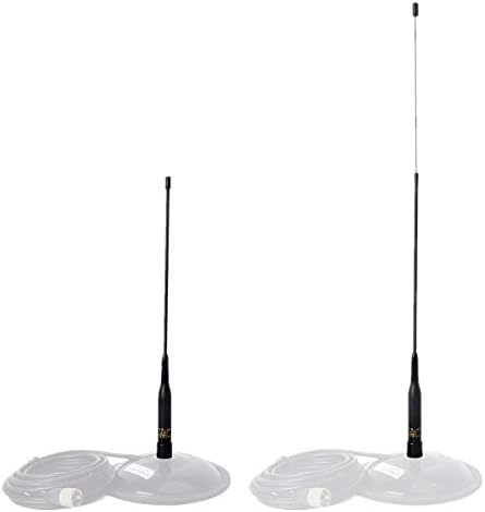 HYS Dual Band Telescopic Flexible Antenna VHF UHF 144/430MHz PL259 Connector Aerial For Many Mobile Radio