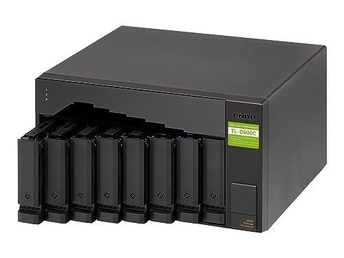 JBOD Gehäuse QNAP TL-D800C 8-Bay SATA 6Gb/s USB 3.2 Gen2 Typ-C JBOD Gehäuse QNAP TL-D800C 8-Bay SATA 6Gb/s USB 3.2 Gen2 Typ-C