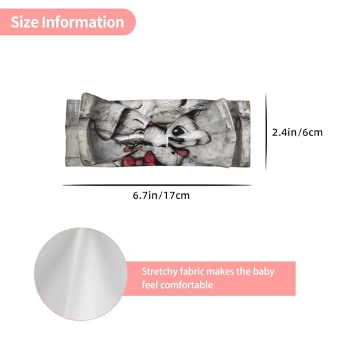 Cute puppy Pattern baby bow headband - Elastic and comfortable, suitable for photo shoots, parties, and daily wear3