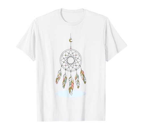 Dream Catcher Feather Bohemian Indian Folk Art Gifts Maglietta