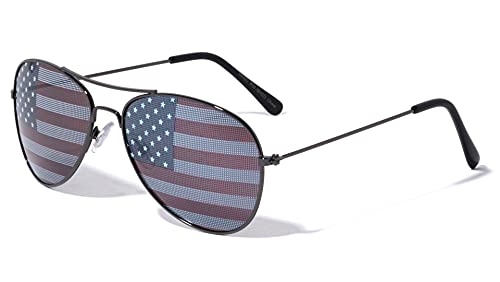 USA Flag Classic Aviator Sunglasses