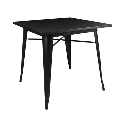 Opiniones y reviews de Mesa Antecomedor los preferidos por los clientes. 39 STUDIO CALANDRIA & LIVING Mesa Tolix para Negocio Bar Restaurante Antecomedor 80 X 80 Negro Metalica