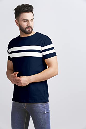 Image of AUSK T-Shirt for Mens Double Stripes on Chest