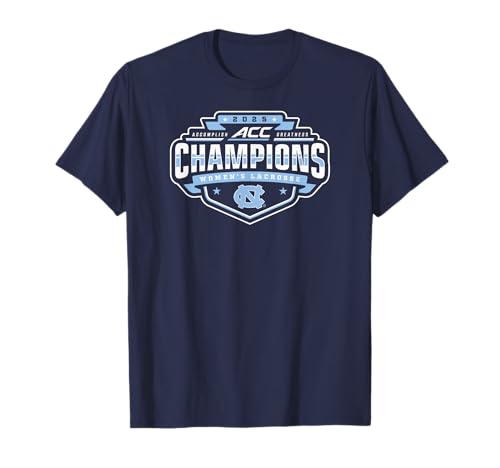 North Carolina Tar Heels Women's Lacrosse Acc Champs 2025 T-Shirt