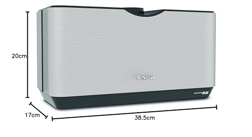 TechniSat AUDIOMASTER MR3 – 90 Watt ELAC WLAN-Lautsprecher und Internetradio (mit UPnP/DLNA Audiostreaming, Multiroom Speaker zum Abspielen von Internetradio, Spotify und Bluetooth) schwarz/silber – Bild 8