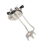 HOMSFOU EIS und Schneestockspitze aus Aluminiumlegierung mit 5 Zacken rutschfest und Einfach zu Montieren für Outdoor Wanderungen und Eiskletterausrüstung