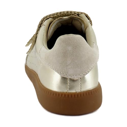 Steve Madden Women's Momentum Sneaker, Gold, 6