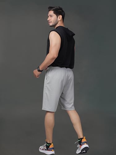 Image of Septem Men's Lycra Blend Shorts with Stylish Design, Modern, Comfortable and Versatile Active Sports Wear