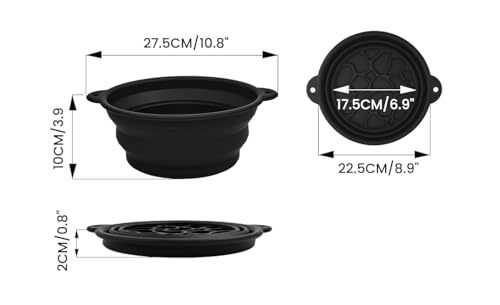 Image of PROTEXX Silicone Face Bowl for Ice with Built-in Icetray, Collapsible Face Tub for Ice Bath, Facial Ice Plunge Bowl, Ice Water Facials at Home (1 pic Hook)
