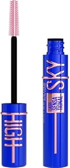 Maybelline Lash Sensational Sky High Washable Mascara, Volumizing, Lengthening, Defining, Curling, Multiplying, Buildable Mascara Make Up Formula, Blue Mist, 1 Count