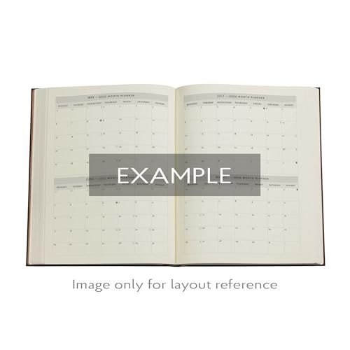 2026 Layla (Persian Poetry) Ultra 12-month Verso Hardcover Flexi Dayplanner 2026 (Elastic Band Closure)