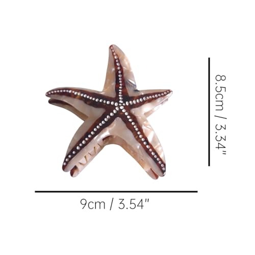 Pince à cheveux étoile de mer de qualité supérieure en acétate