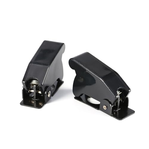 Toggle Switch Guards, Tampa De Plástico Com Mola De Metal, 5Pcs Segurança Preta, Para Interruptor De