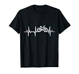 t shirt herren bedrucken lassen Cooles Radfahrer Herzschlag T-Shirt als Radfahrergeschenk für Männer, Frauen, Mutter, Oma, Opa, Jungen, Mädchen oder Kinder. Tolle Radsport Geschenkidee für Weihnachten, Geburtstag, Vatertag oder Muttertag.