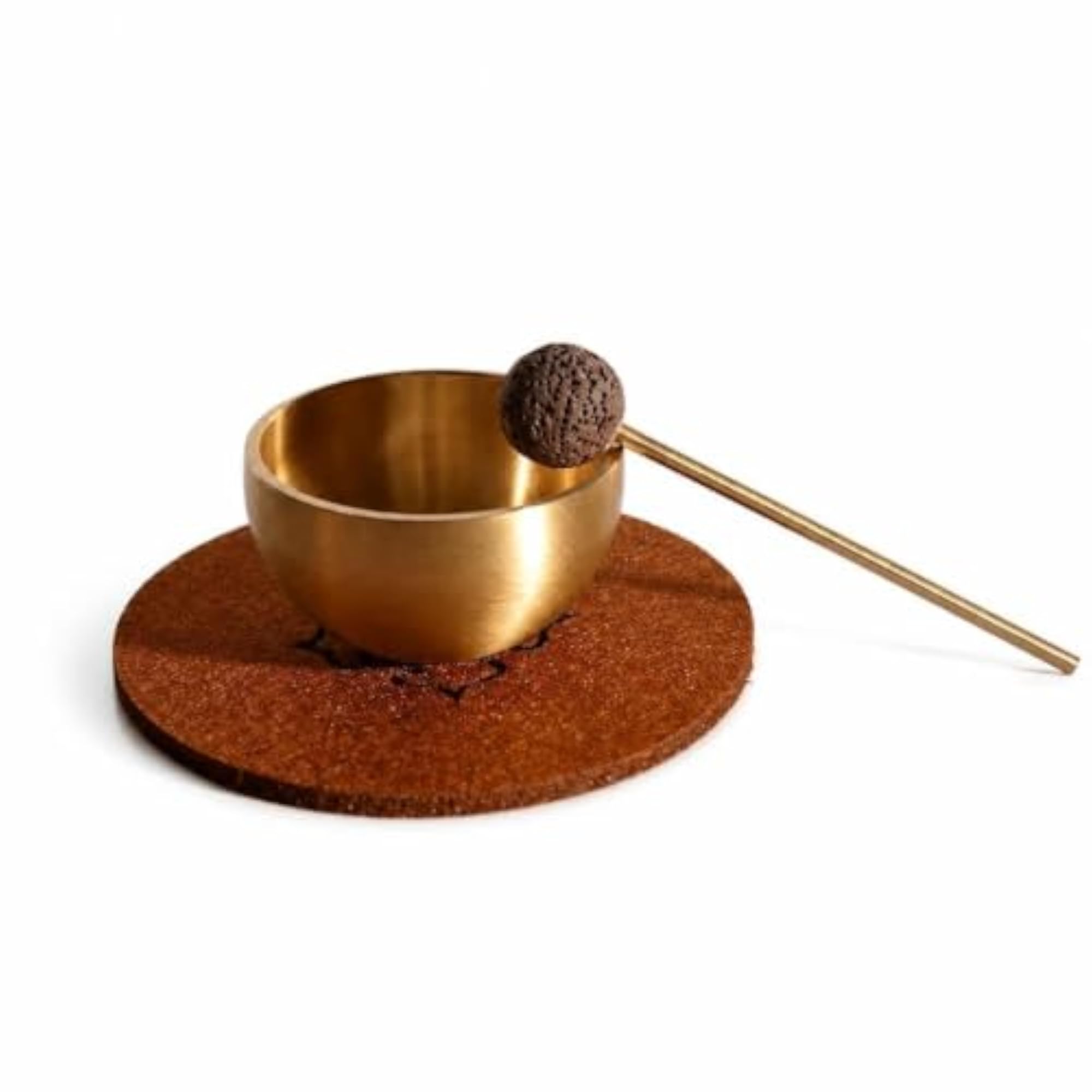 Mini Brass Singing Bowl with Essential Oil Diffuser