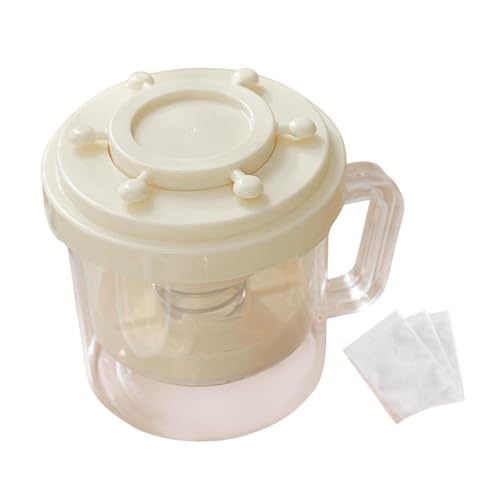 FytStycale Fabricante de Yogurt con Colador de Malla Fina para El Uso del Hogar Y La Separación de Suero, Beige, Individual