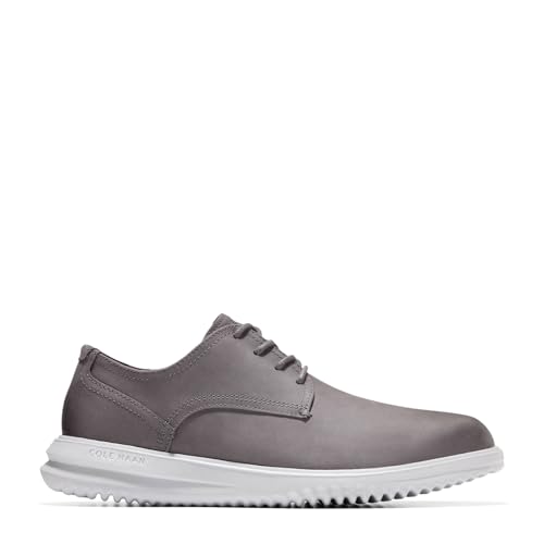 Cole Haan Men's Grand+ Plain Toe Oxford, Quiet Shade Nubuck/Microchip, 8.52